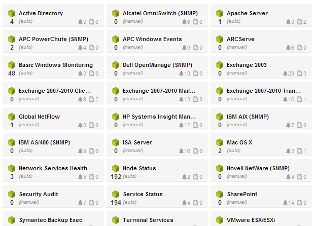 Monitoring Packs